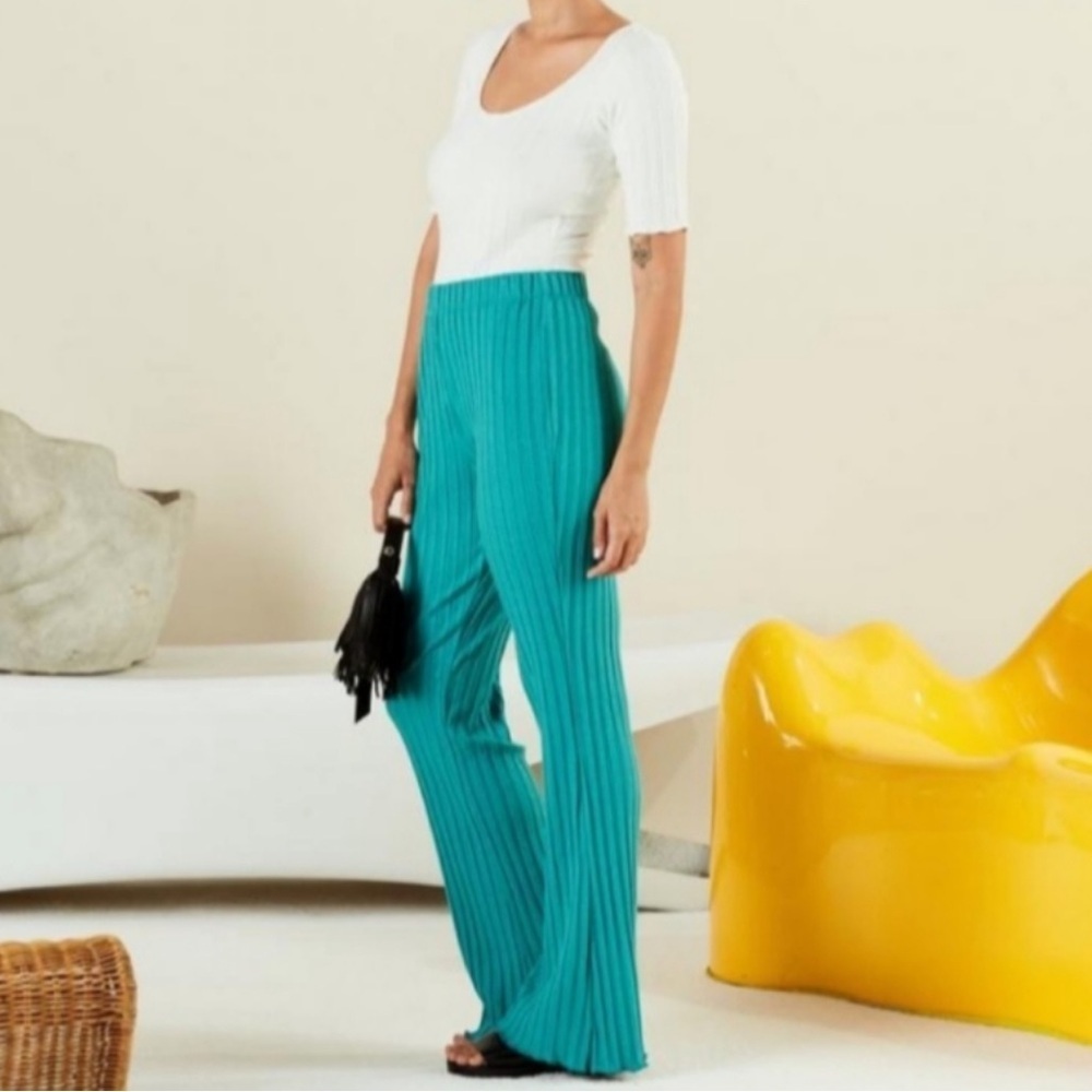 Simon Miller Rib Cyrene Ribbed Pant in Oasis Size XS NWT